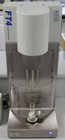 FT4 Powder Rheometer in Upperton's R&D lab analyses powder flow properties, a useful analytical technique for powder characterisation.